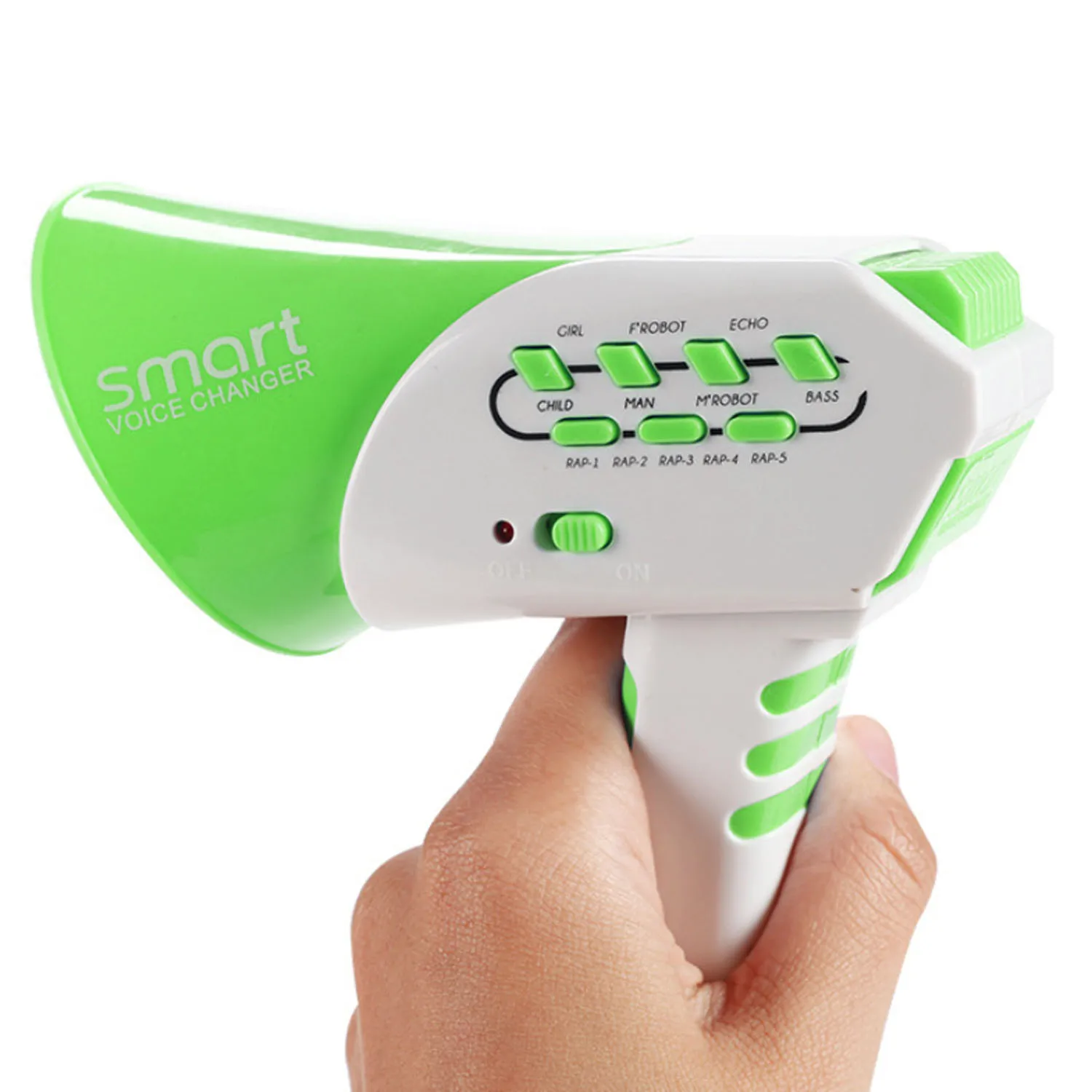 Игрушка для изменения голоса детей Забавная детская громкая связь Мини-распорядитель голоса Мегафон Электронная связь с 7 звуковыми эффектами.