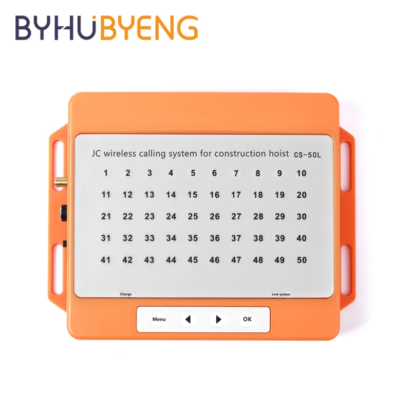 BYHUBYENG Building Lift Bell Ricevitore Wireless Calling Receiver Construction Elevator Waterproof Emergency Panel Emergencies
