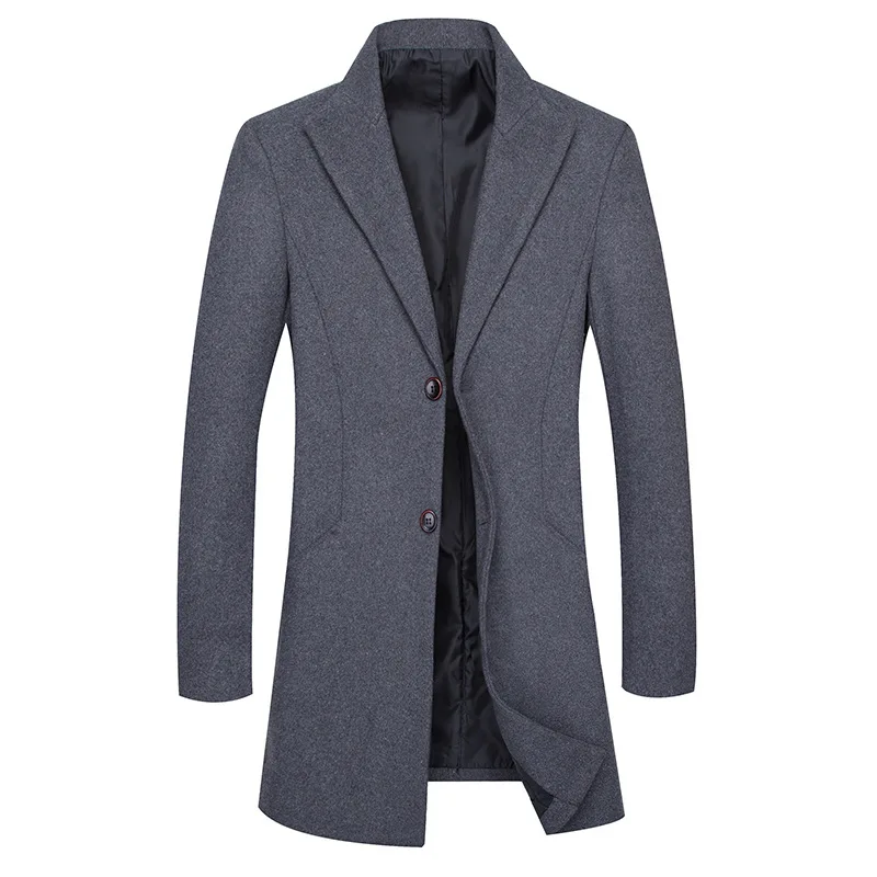 Мужской модный костюм Блейзер сверхдлинный осенне зимний женский хлопковый
