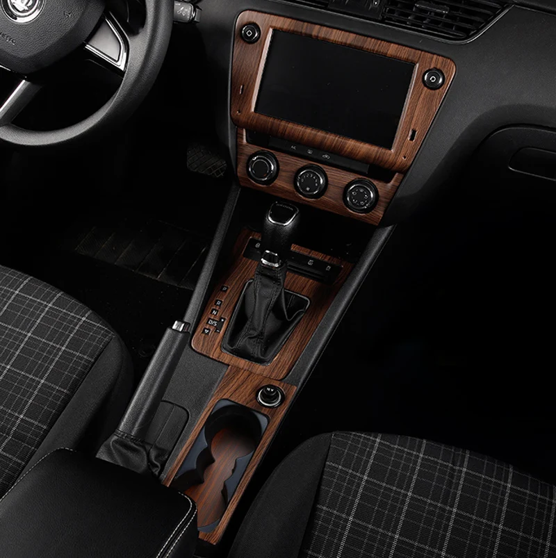 Peach wood pattern for Skoda Octavia 2015-2019 wagon Combi 2017-2019 Interior decoration Glass switch panel decorate | Автомобили и
