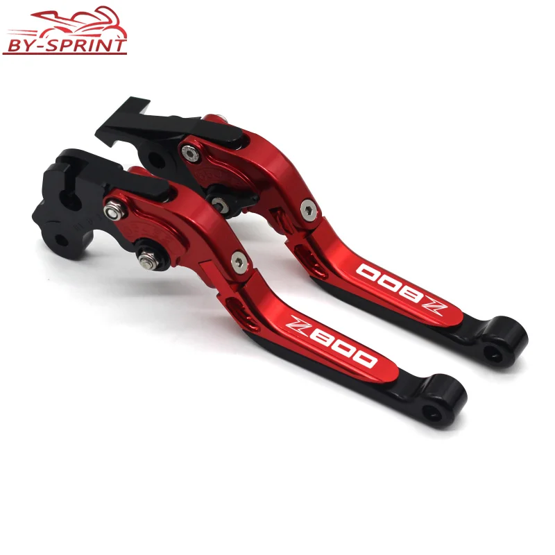 

For Kawasaki Z800 Z 800 z800 2013 2014 2015 2016 CNC Extendable Motorcycle Grips Brake Clutch Levers Accessories WHIT LOGO