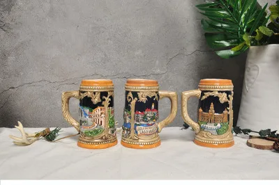 Ручная роспись в европейском стиле керамический ландшафт немецкая пивная кружка