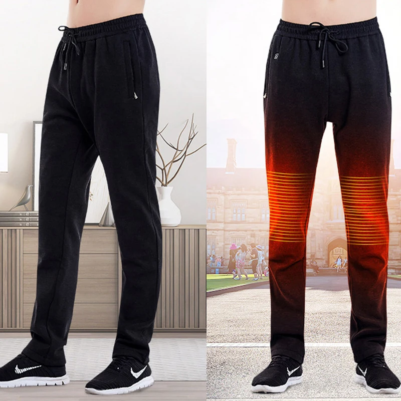 Штаны мужские зимние с подогревом и USB-разъемом спортивные уличные лыжные теплые