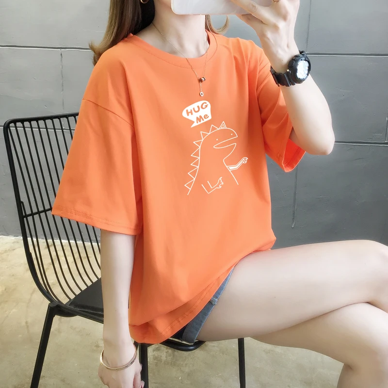 

2020 Tops T Shirt Women Cotton Female Tshirt red