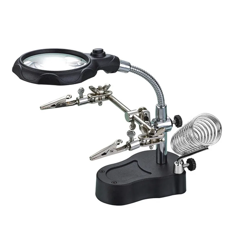 Сварочное увеличительное стекло многофункциональный кронштейн для паяльника со