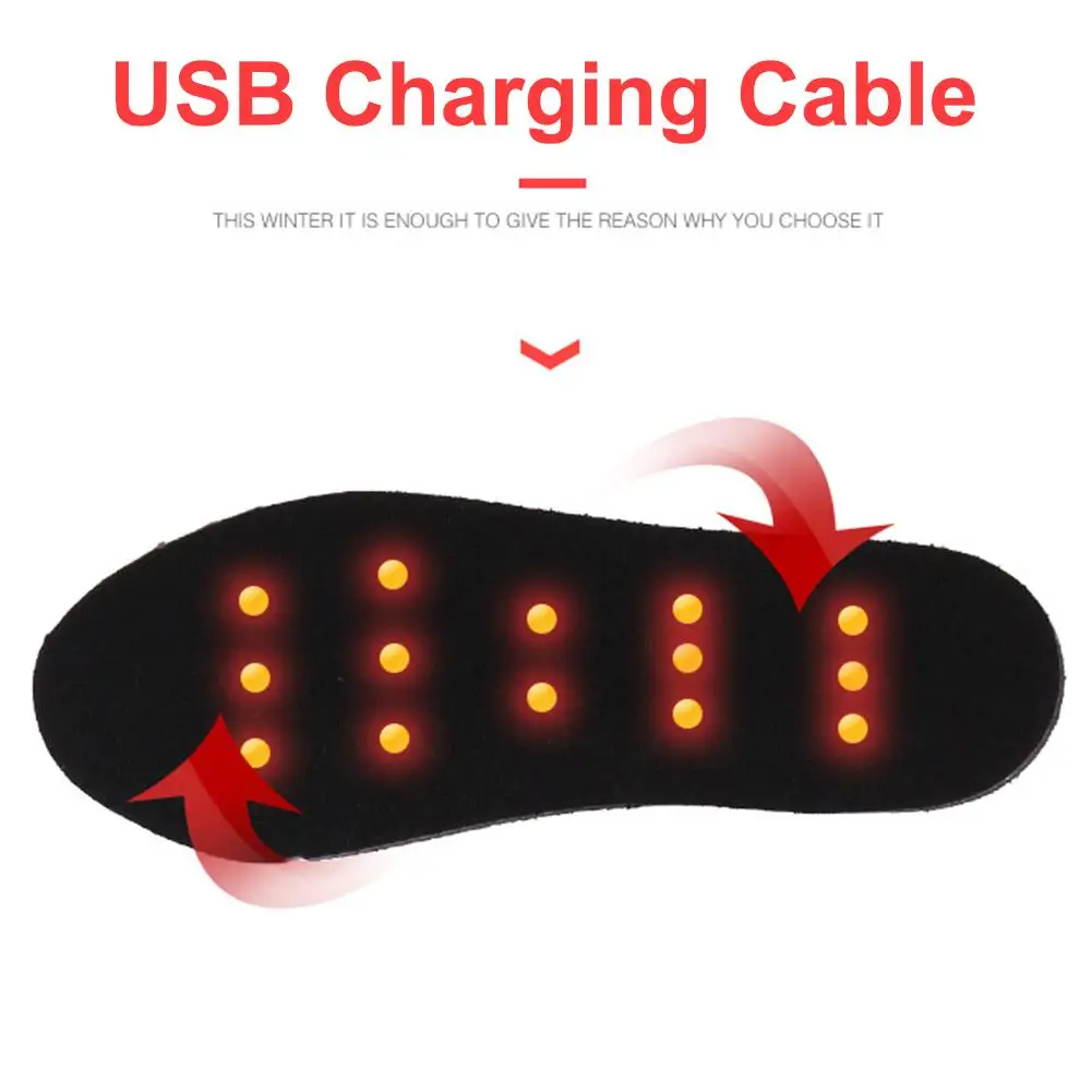Стельки для обуви с подогревом от USB Зимние С Подогревом ног термоковрик