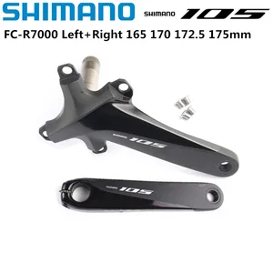 Кривошипный рычаг для шоссейного велосипеда Shimano 105 R7000, левый, правый, боковой привод 110BCD, 165, 170, 172,5, 175, оригинальные запчасти для велосипеда