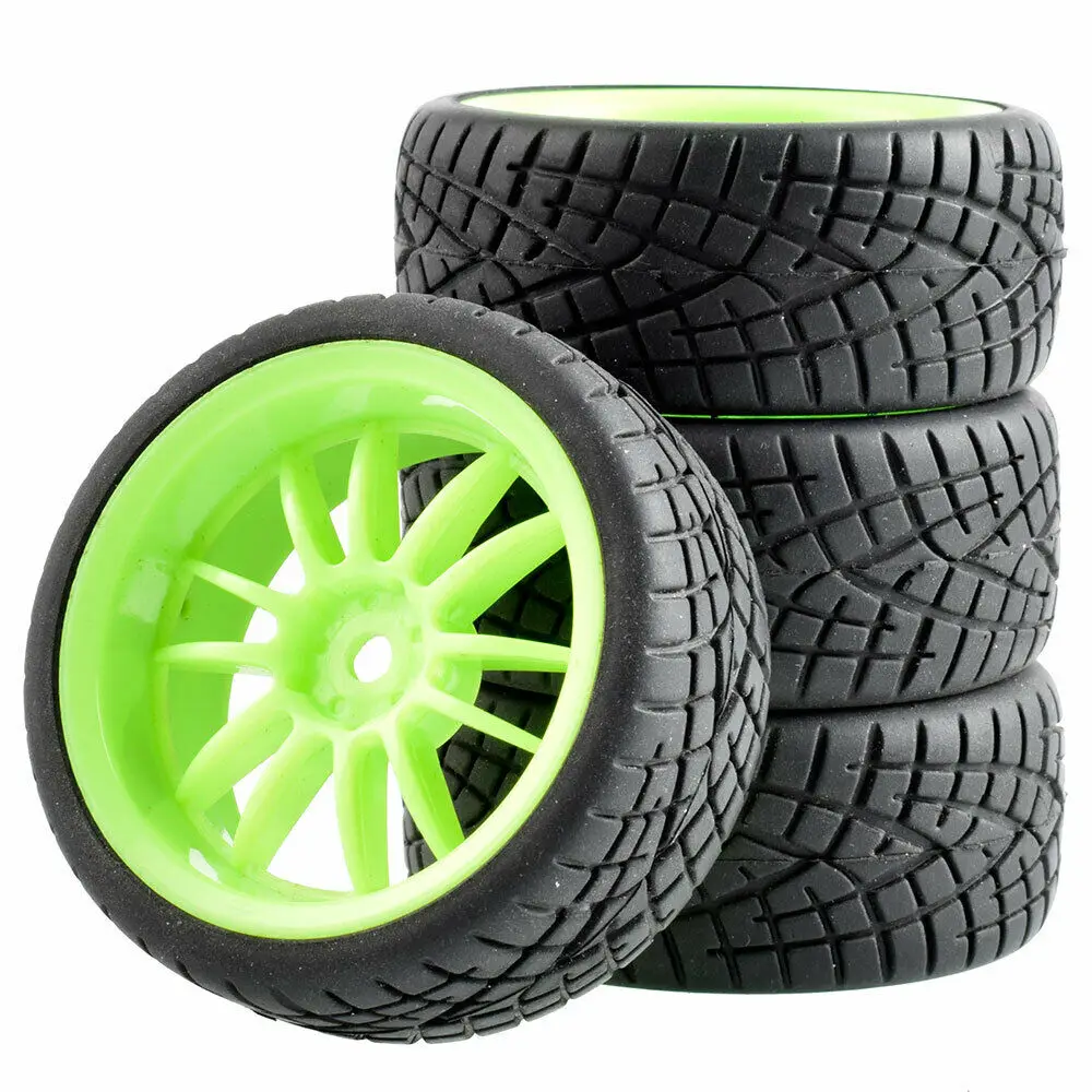 RC 6031-8001 Speed Tires insert sponge& Wheel 4PCS For HSP 1/10 1:10 Touring Car