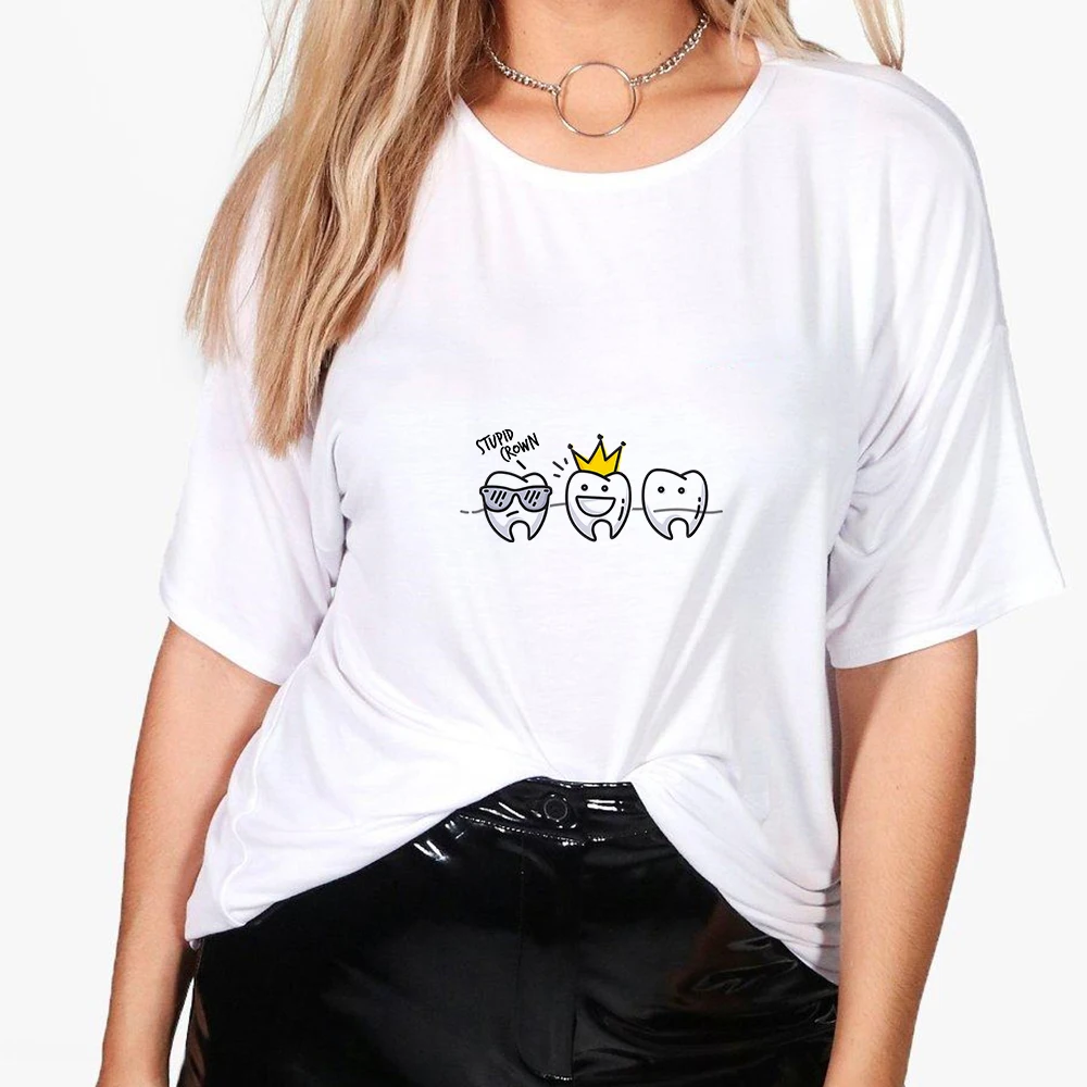

Spring Minimalism Women's Tshirt Breathable Casual Crewneck Short Sleeve Girls Can Do Anything Hip Hop Design T Shirt