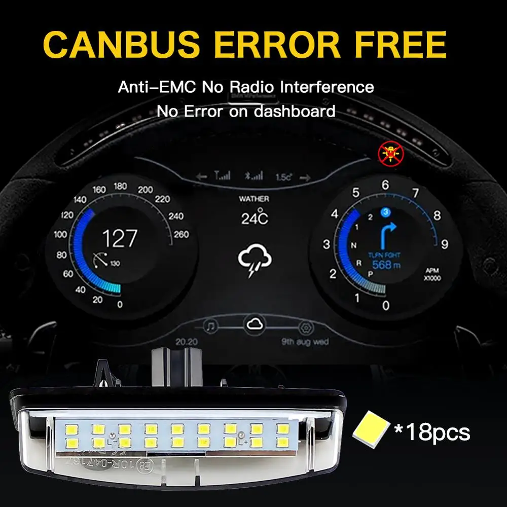 СВЕТОДИОДНЫЕ Лампы CanBus для номерного знака Lexus IS200 IS300 LS430 GS300 GS430 GS400 ES300 ES330 RX300 RX330