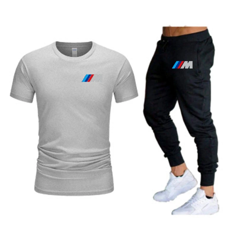 

2021 brand BMW three bars M series men's trend summer casual shoes suit casual sportswear free shipping suit