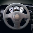 Черная искусственная кожа Чехол рулевого колеса автомобиля для Seat Ibiza 2004 2006