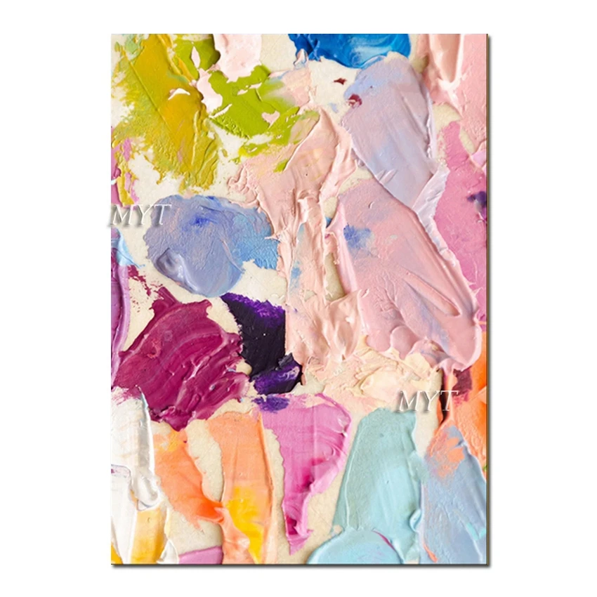 

No Framed Hand Painted Heavy Textured Thick Acrylic Oil Painting On Canvas 1 Hand-Painted Picture Abstract Art Home Goods Wall