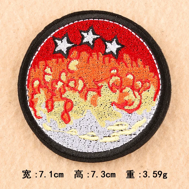 1 шт. 26 стилей круглый одежда вышитая нашивка-аппликация приклеивающиеся утюгом