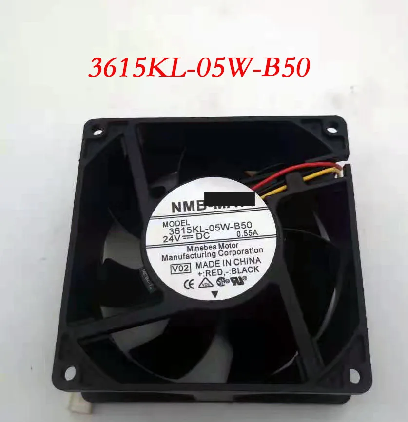 

for NMB-MAT 3615KL-05W-B50 PQ1 DC 24V 0.32A 2-Wire 90X90X38mm Server Cooling Fan