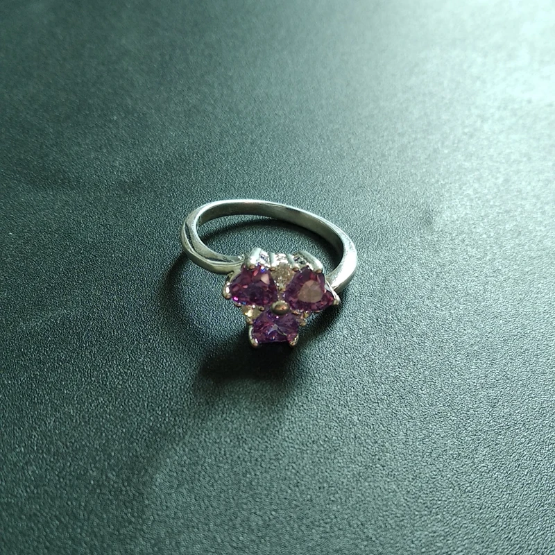 Кольца в форме сердца Женская Модная бижутерия серебряного цвета украшения из