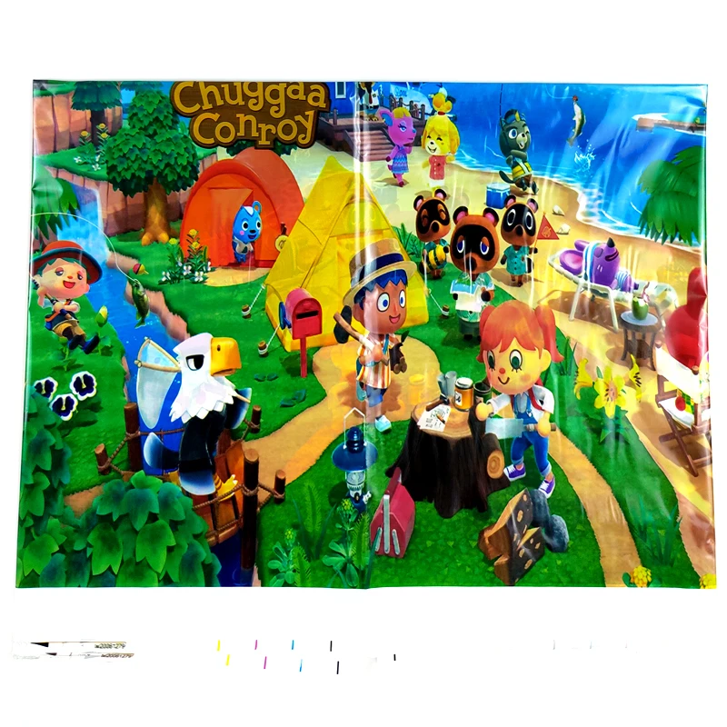 

Animal Crossing Theme Tablecloth Happy Birthday Events Party Decoration Table Cover Baby Shower Boys Kids Favors Maps 1pcs/lot