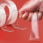 5 м нано волшебная лента Двусторонняя лента прозрачная без следов многоразовая водонепроницаемая клейкая лента очищаемая домашняя gekko лента