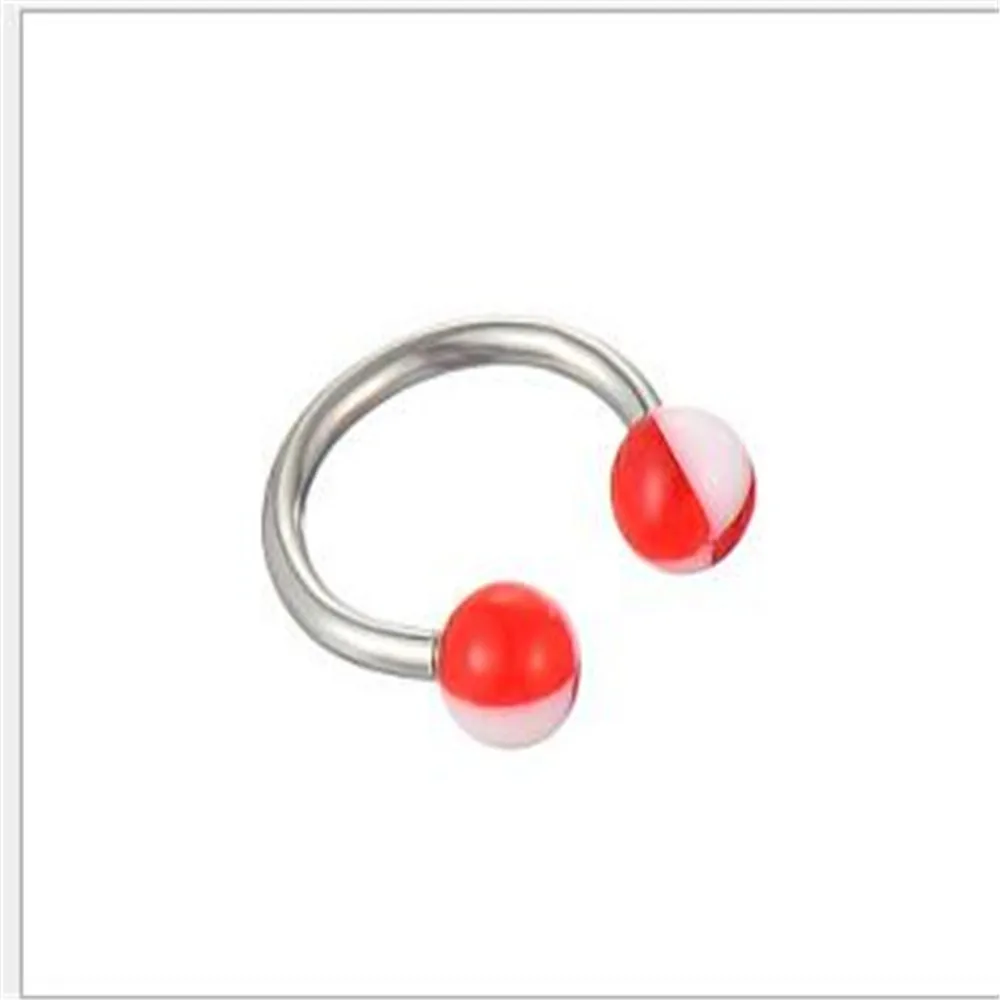 8 шт. УФ Красочные смешанные губ ногтей Стержень Универсальный кольца для носа