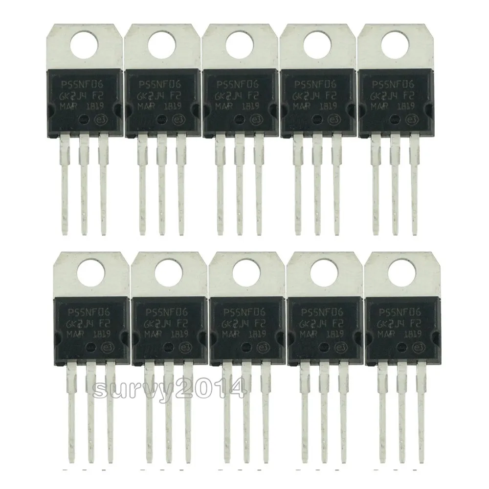 5 шт. STP55NF06 TO 220 P55NF06 TO220 55NF06 Новый МОП полевой транзистор|Запасные части| |