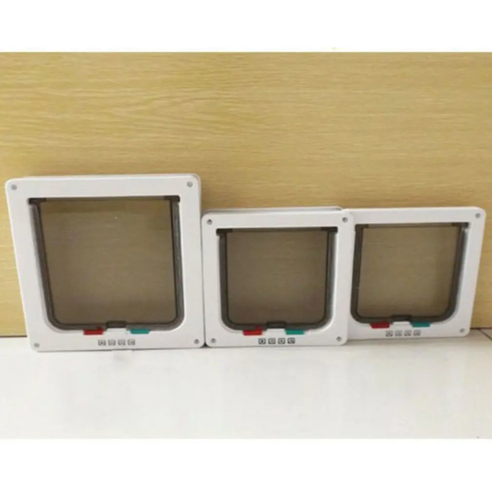 

Pet Door New Safe Lockable Magnetic Screen Outdoor Dogs Cats Window Gate House Enter Freely Fashion Pretty Garden Easy Install