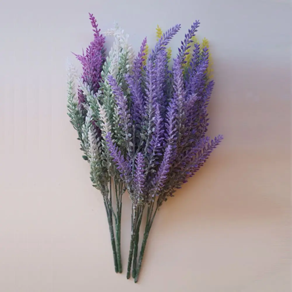 1pc Plastic Romantic Artificial Lavender Flower Simulation Fake Flowers Bouquet Wedding Birthday Party Home Decoration | Дом и сад