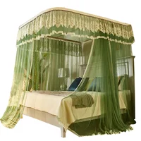 Summe New Type of Guide Rail Mosquito Net U Track Bracket Princess Rack Thickened  1.8 M Curtains Luxury Bed Canopy Home Decor