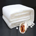 Шелковое одеяло ручной работы, наполнитель из 100% шелка тутового шелкопряда, одеяло для кровати для взрослых и малышей, зимнее и осеннее покрывало из 100% хлопка, шелковые пододеяльники