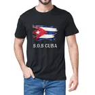 Футболка Мужскаяженская оверсайз с кубинским флагом, 100% хлопок