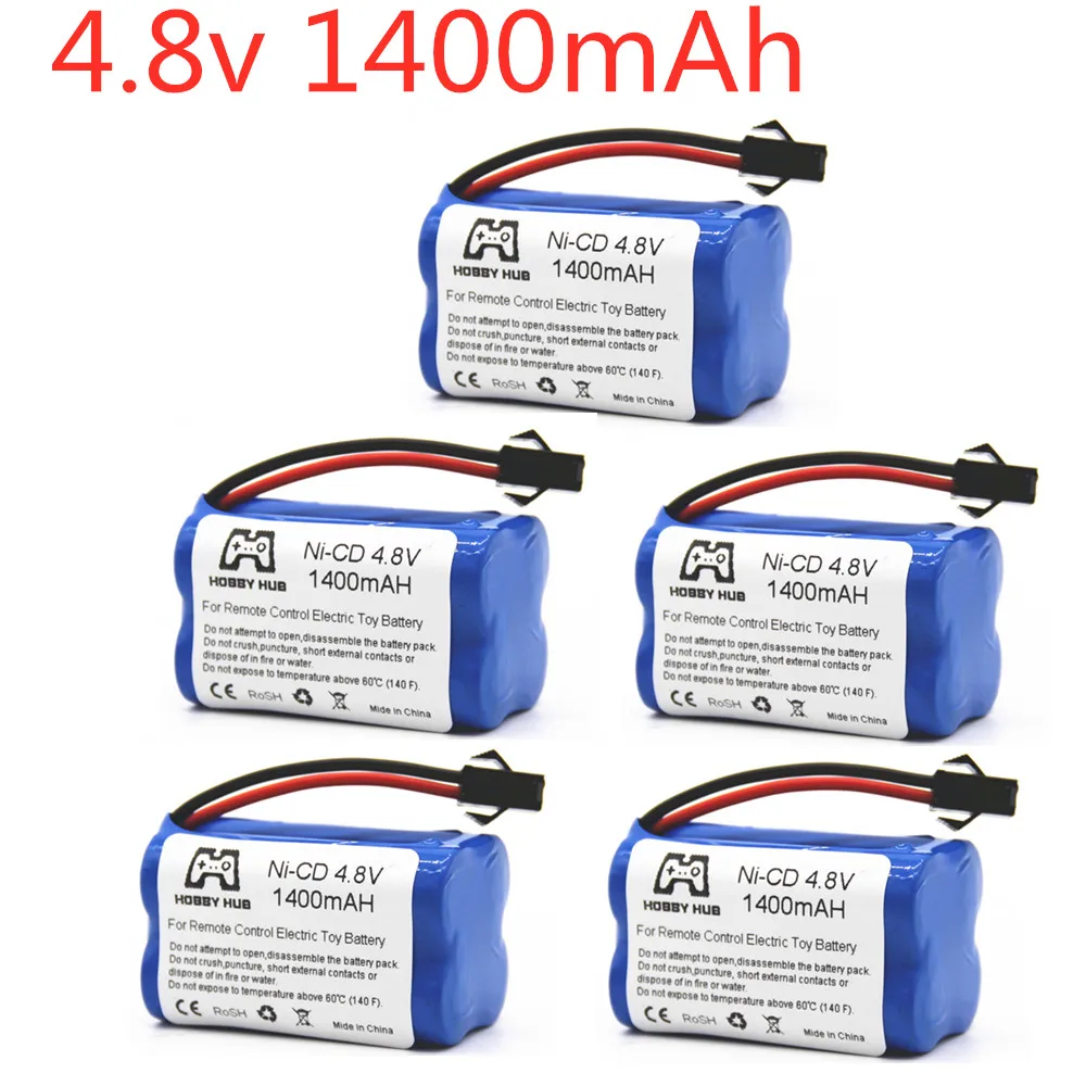 Аккумуляторная батарея AA 4 8 в 1400 мАч Ni Cd аккумуляторы SM 2P Plug для радиоуправляемых