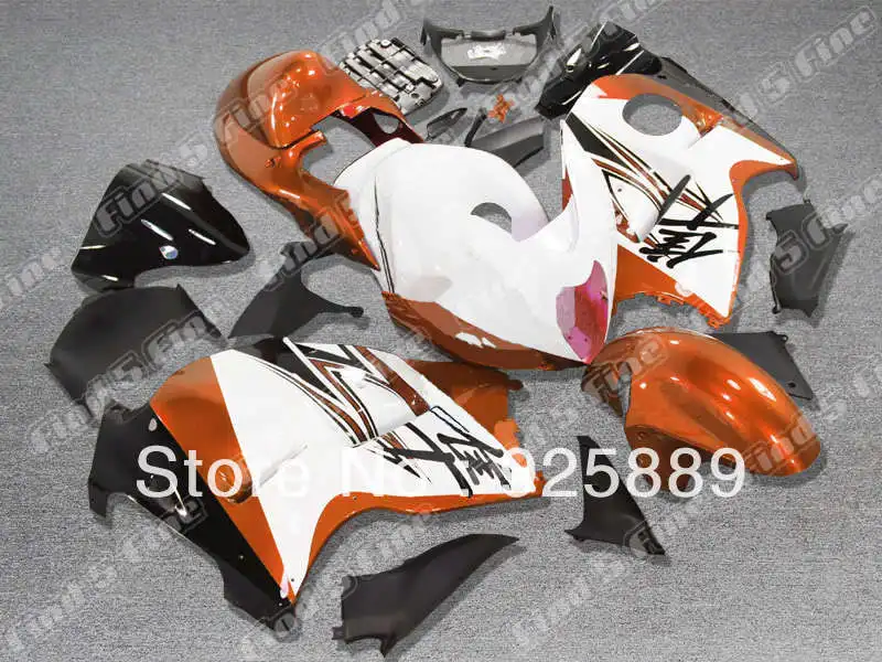 

orange white black for GSXR1300 96 97 98 99 00 01 02 03 04 05 06 07 Injection mold GSXR 1300 GSX R1300 1996 2007 fairing kit