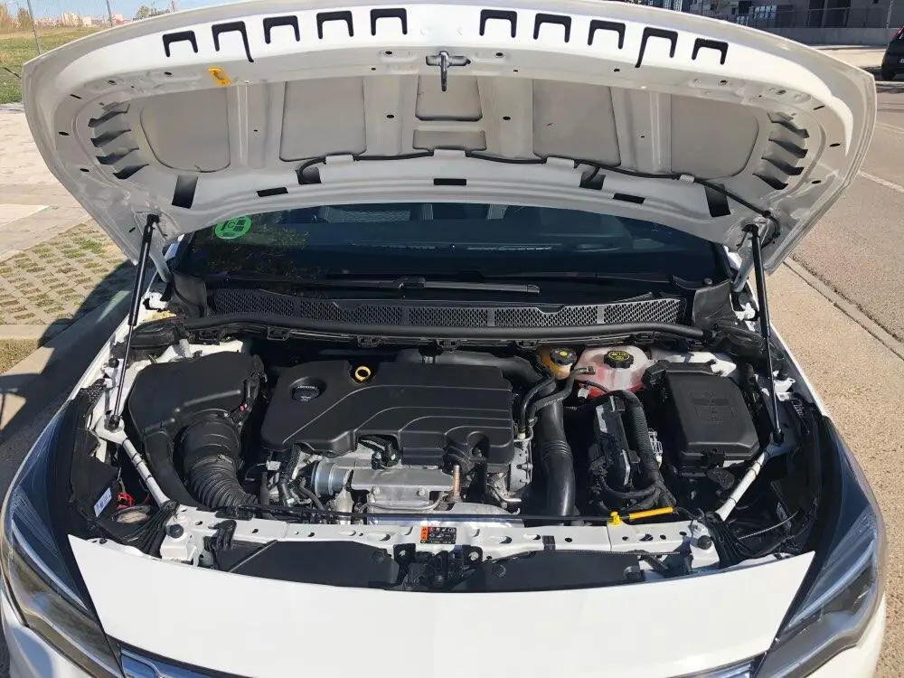 for Opel Astra K 2015-2019 Sedan Front Hood Bonnet Gas Struts Carbon Fiber Lift Support Shock Damper