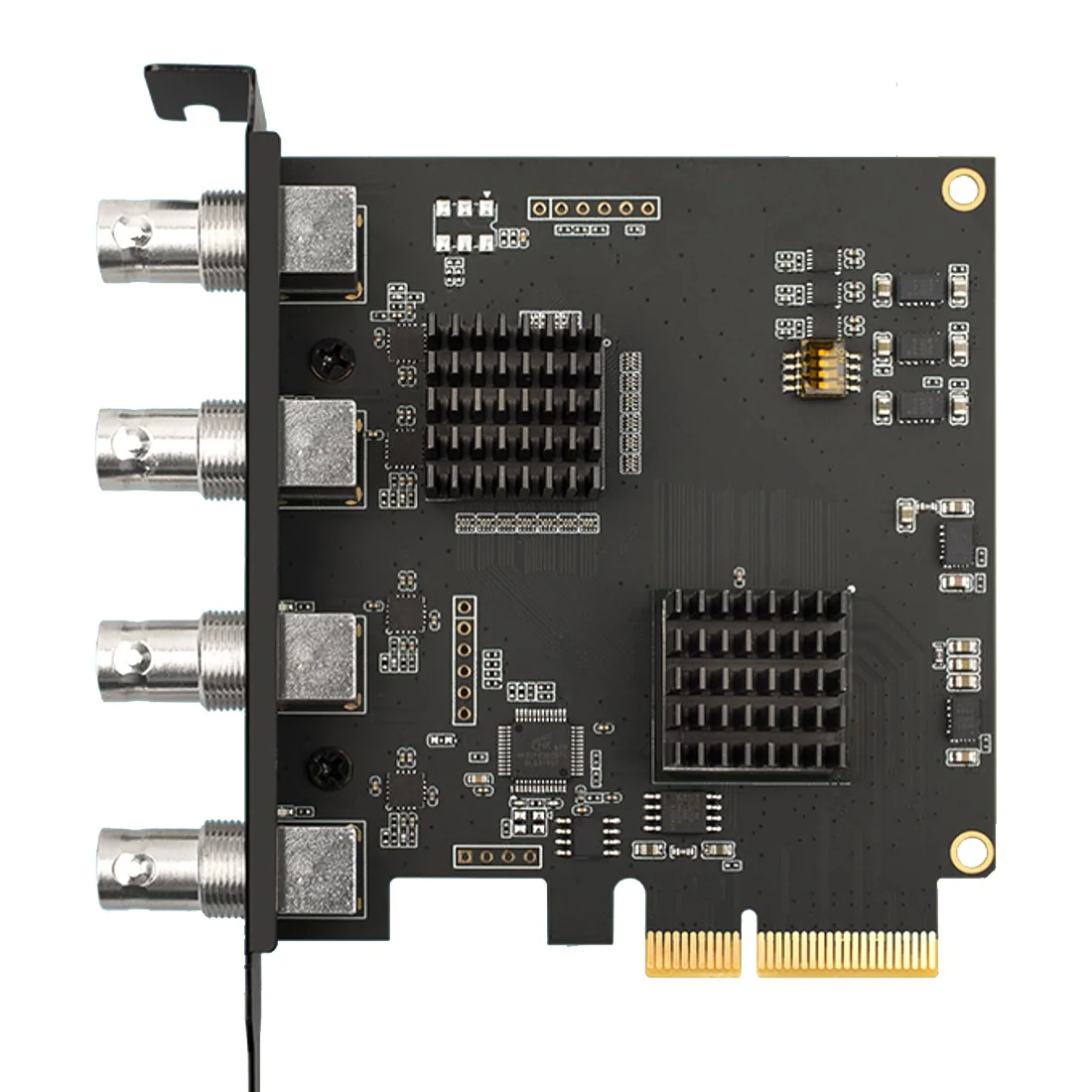 

4-канальная карта захвата PCI-Express x4, видеокарта SDI 1080P 60FPS, карта захвата для игр, встреч, прямых трансляций, потокового вещания