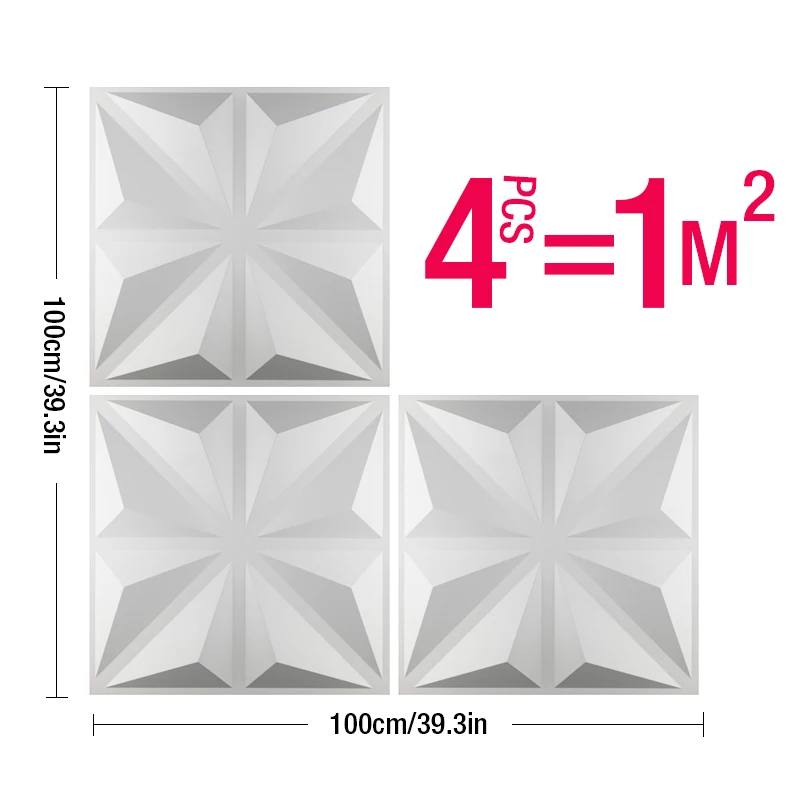 4 шт. 50x50 см 3D стеновые панели стены декоративные наклейки гостиная обои настенные