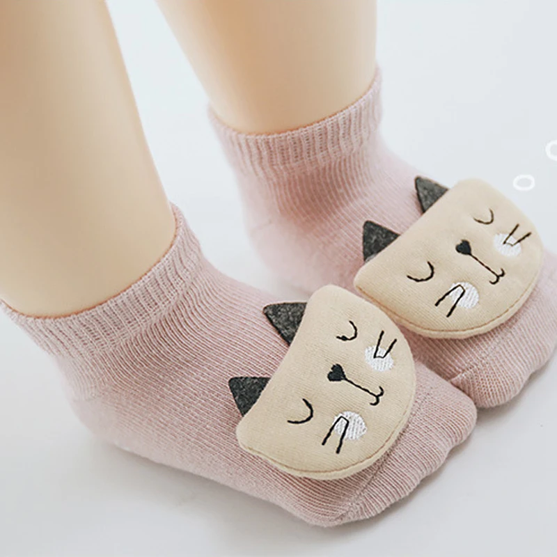 

Balleenshiny Baby Non-slip Floor Socks Cartoon Doll Socks Newborn Toddler Socks Newborn Accessories Calcetines Kids Short Socks