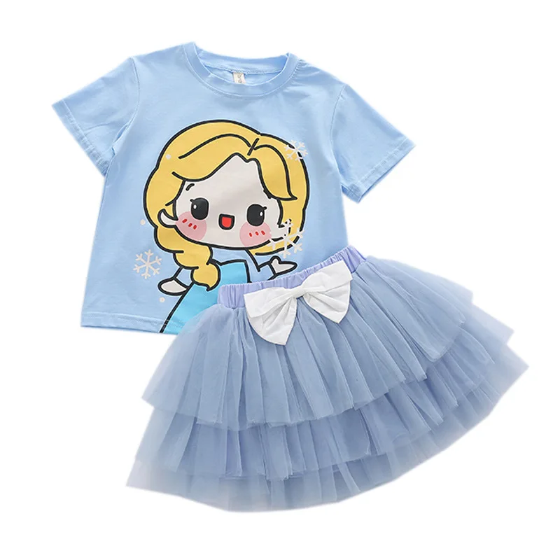 Детские милые комплекты 2021 летняя хлопковая футболка с коротким рукавом для