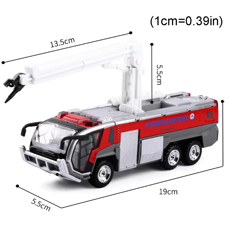 

Fire Model Car Children's Toy Four Sound Effects Flashing Warning Light