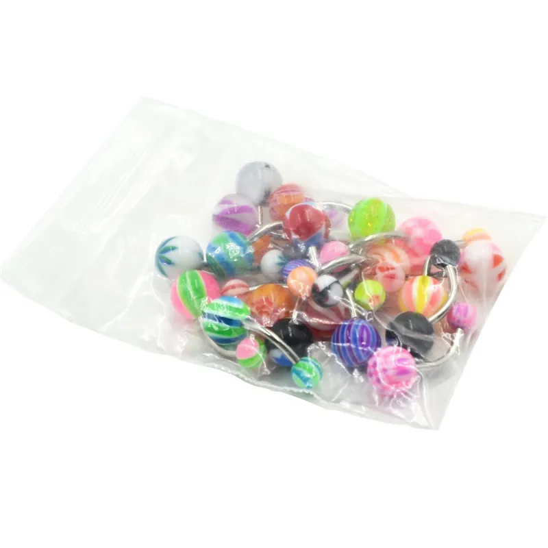 3 шт красочные сексуальные пупка для пирсинга кольцо ювелирные украшения губ