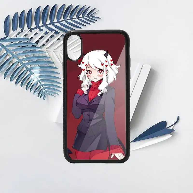 

helltaker Cute cartoon girl high quality luxury Phone Case funda PC for iPhone 11 12 pro XS MAX 8 7 6 6S Plus X 5S SE 2020 XR