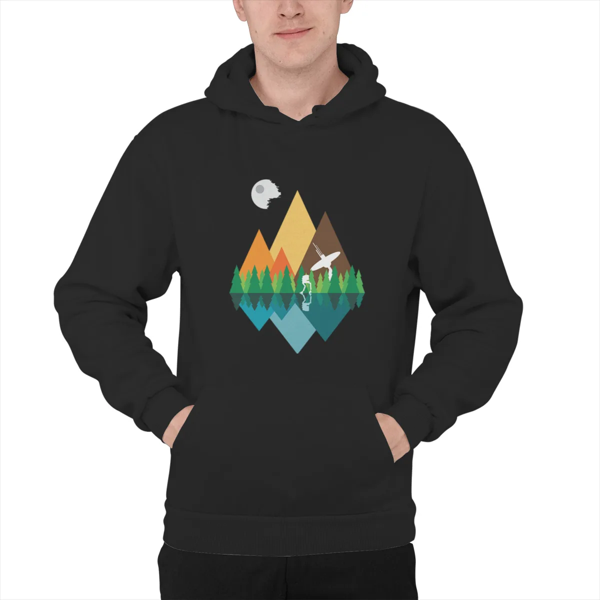 

Men's Hoodie Forest ViewFashion Funny Oversized winter pocket Sweatshirt 42781