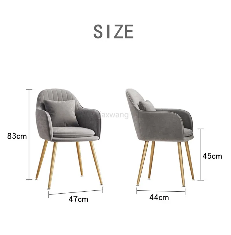 

Nordic Dining Chair Armchair Living Room Chair Bedroom Makeup Stool Dressing Table Chair Modern Chairs Living Room Furniture