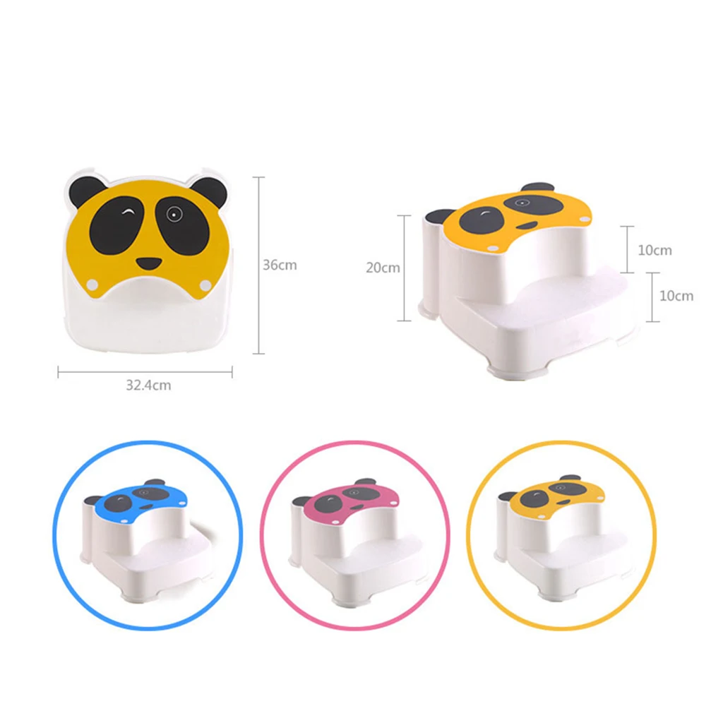 Детский двойной ступенчатый стул подвижная панда для детей Противоскользящий