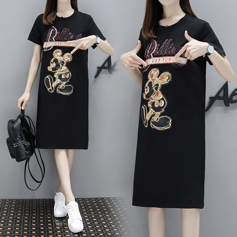 В европейском стиле до середины Длина с юбкой и футболкой для женщин 2021