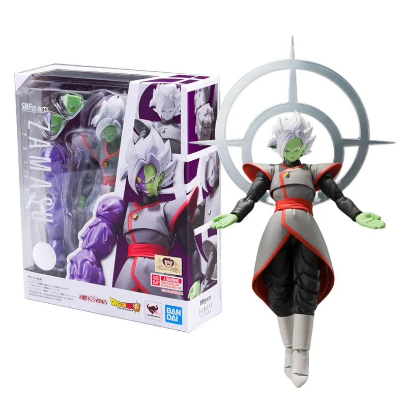 

15cm BANDAI Original SHF Dragon Ball Super Saiyan Zamasu Supreme Kai Anime characters Action PVC Collection Model Toy Anime Figu