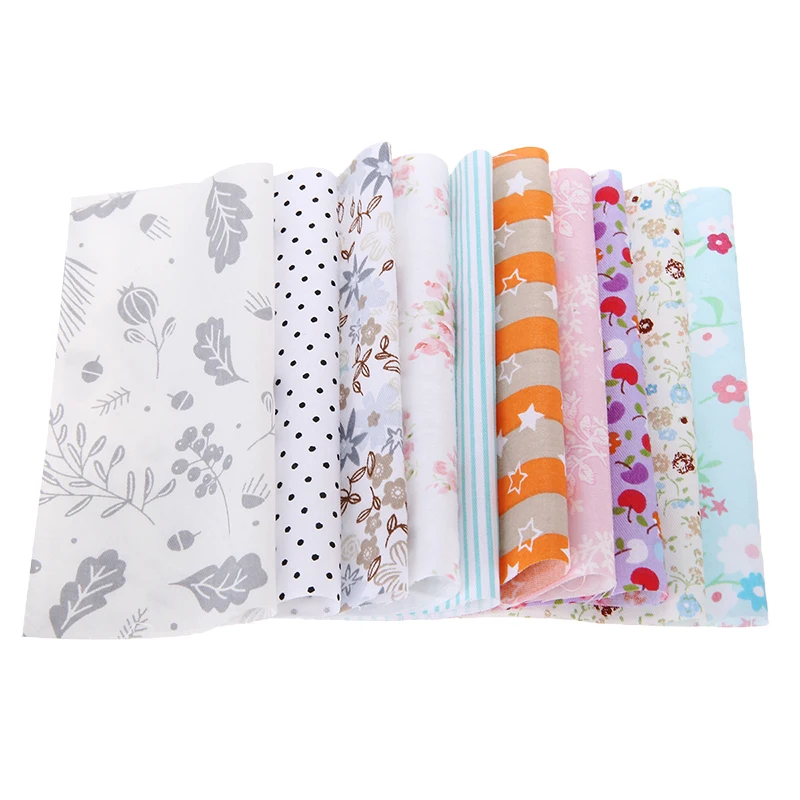 10 шт. смешанная хлопковая ткань материал Joblot Value Bundle Scraps Offcuts стеганая для шитья DIY
