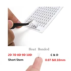 Seashine русские объемные вентиляторы наращивание ресниц и 2D 7D 8D 9D 10D для детей от 8 до 16 мм коротких сборные готовые шелковые накладные норковые пучковые ресницы