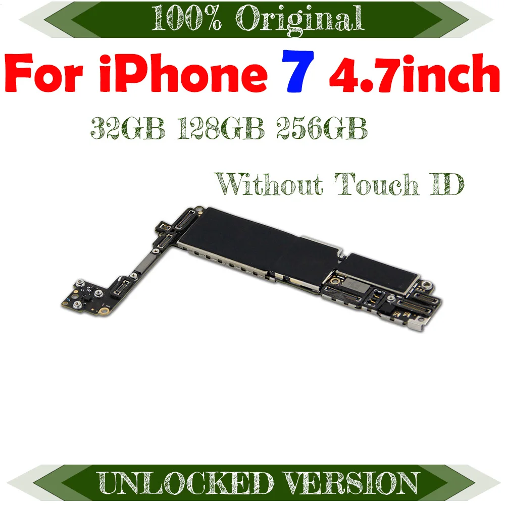 Логическая плата Free iCloud разблокированная оригинальная материнская 32 ГБ для iPhone 7