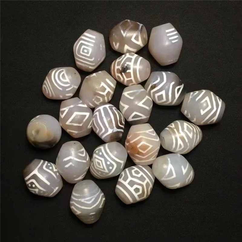 20 шт./лот Западная азиатская Бриллиантовая халцедон агатные бусины Dzi ювелирный