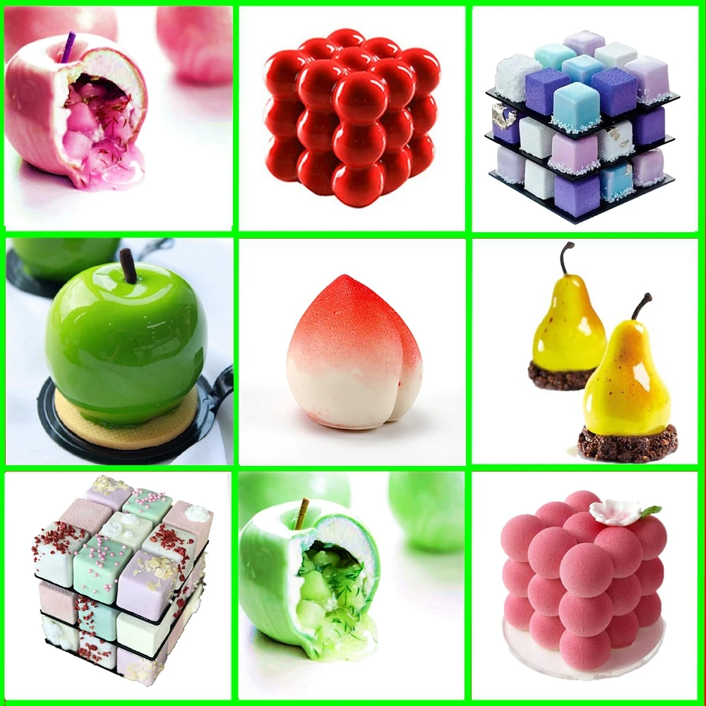 3D силиконовый ангелдля ребенка в форме сердца кубик Рубика форма для выпечки