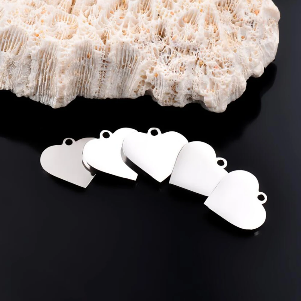 10 шт. подвески-сердечки из нержавеющей стали 15 мм 3 цвета | Украшения и аксессуары